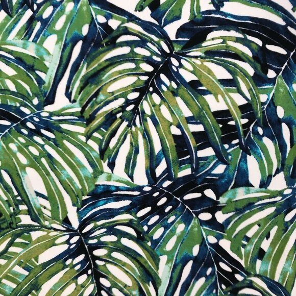 J. Jill Womens High Rise Palm Print Smooth Fit Green Wide Leg Crop Pant Size LP - Picture 4 of 8